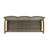 WOOD + WICKER 3 SEATER