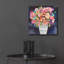  «Floral Beauty 6» par Cheryl Warrick, art mural en verre acrylique, 12 po x 12 po