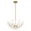 Flores 4-Light Chandelier in Noble Brass by Breegan Jane