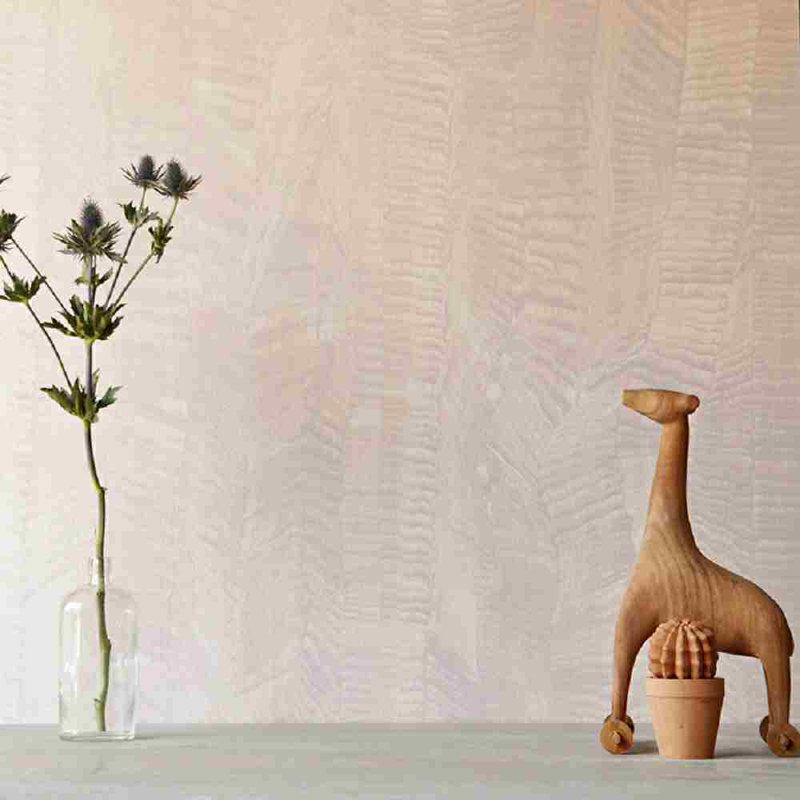 Óneiro Abstract Wallpaper, 26" W x 108" L, Gray Pink/Mauve