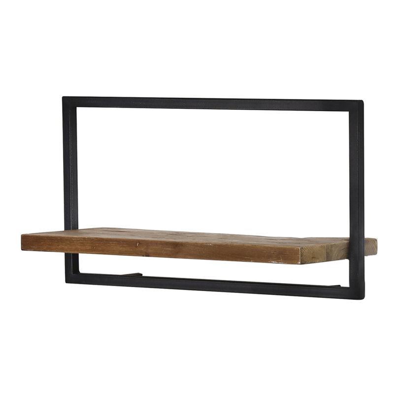 Tablette murale à cadre métallique large, H 13,78 po x l 25,59 po x P 10,04 po