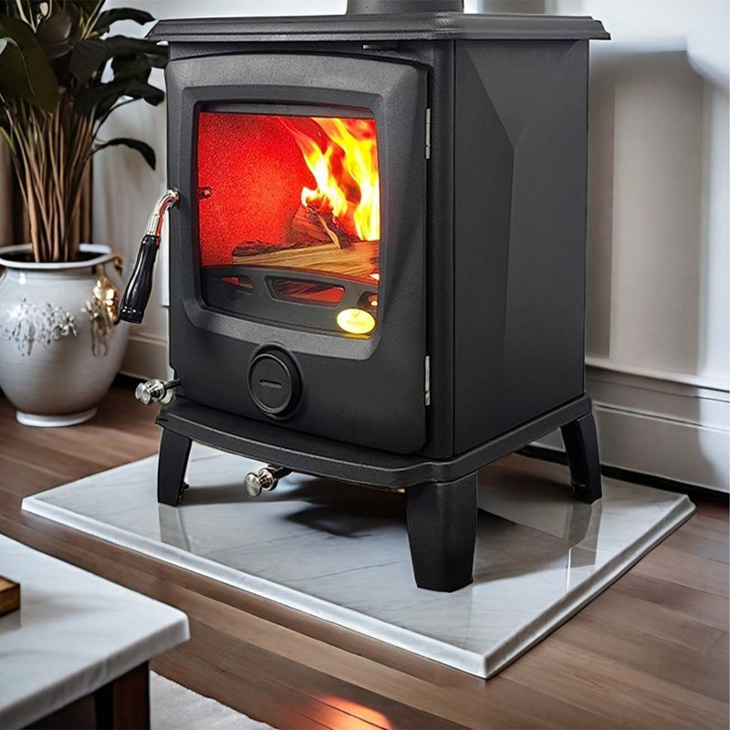 Fireplace Real fire heating modern wood-burning