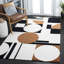 Antoni Handmade Wool Ivory/Black/Brown Rug-1396975815