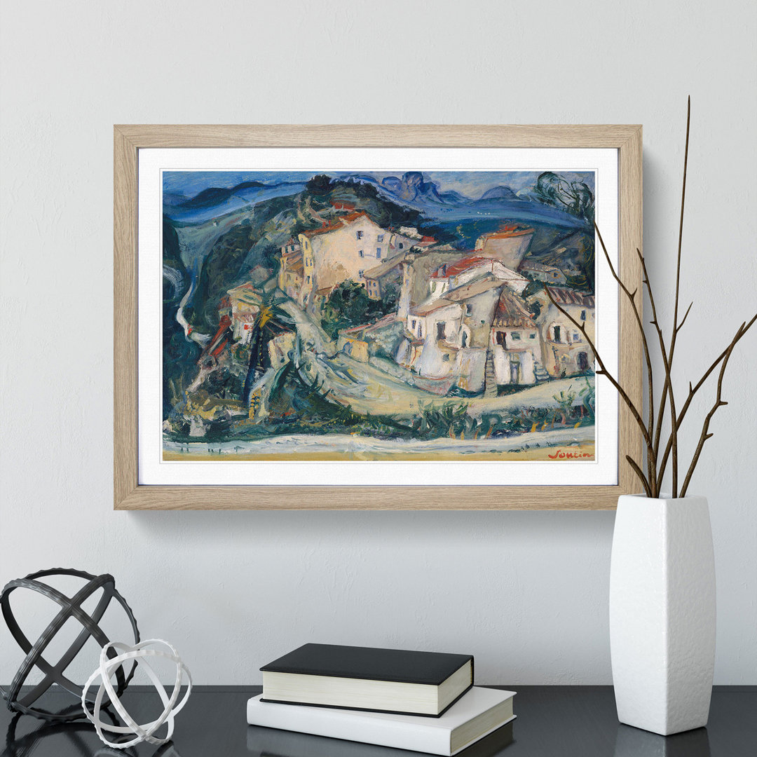 View of Cagnes by Chaim Soutine - Picture Frame Painting