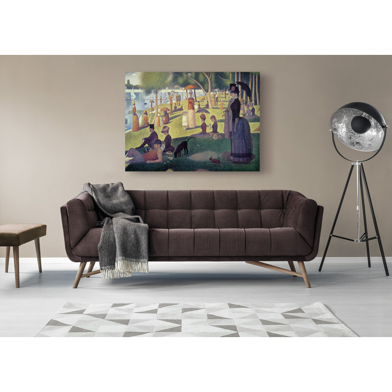 'A Sunday Afternoon on the Island of La Grande Jatte' by Georges Seurat - Wrapped Canvas Painting Print