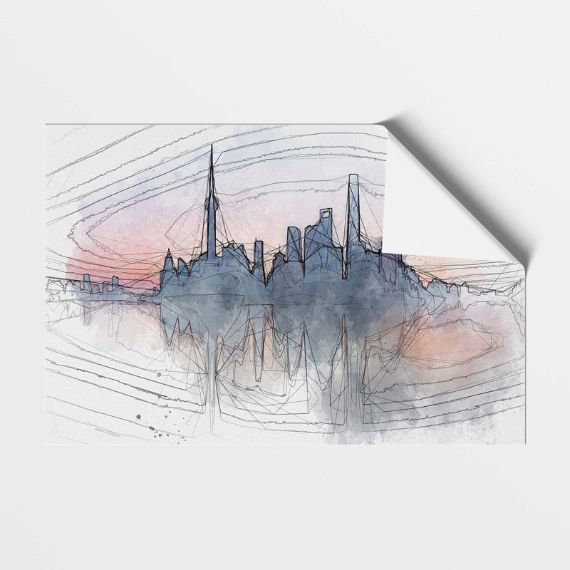 View of Shanghai in China - Frameless Print, 42 cm H x 59.4 cm W