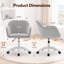 Fauteuil de bureau, fauteuil de coiffeuse pivotant à 360 ° avec roulettes, fauteuil de travail réglable en velours, fauteuil de bureau moderne pour le salon, bureau-1817508059