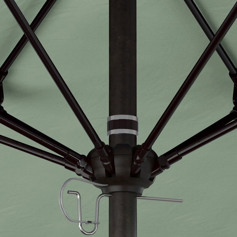 Parasol de marché 90 po Sunbrella, Tissage uni Sunbrella® palette brume, Bronze