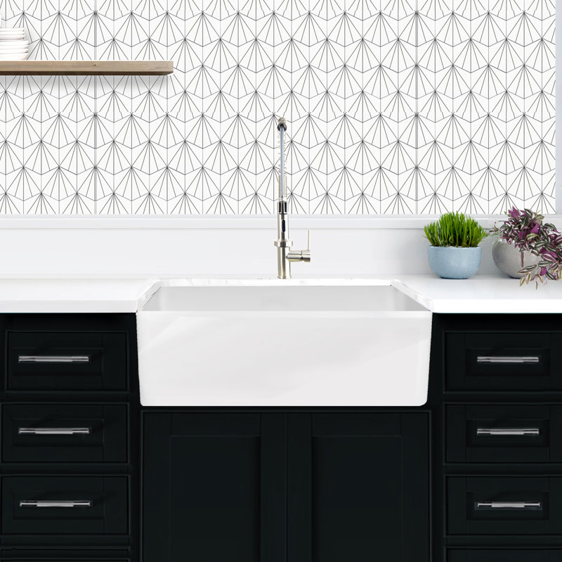 29.75'' L Single Basin Kitchen Sink