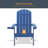 Sareen Adirondack Chair Plastic Weather Resistant Fire Pit Chair-443982189