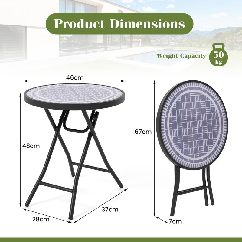 Glass Top End Table