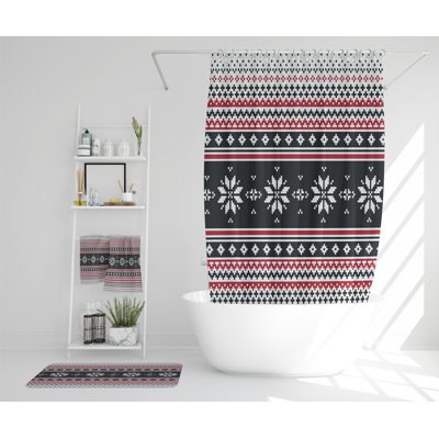 Norberto Polyester Shower Curtain Set