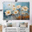 Couleurs vives gris et blanc jonquilles Bloom - ensemble de décorations murales jonquilles-107751453-107751455