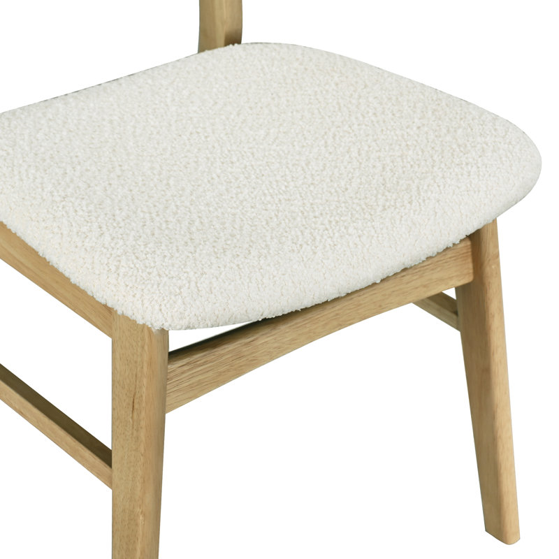 Chaise rembourrée en bois massif, Chêne
