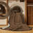Machine Washable Solid Brown Area Rug-2001874772
