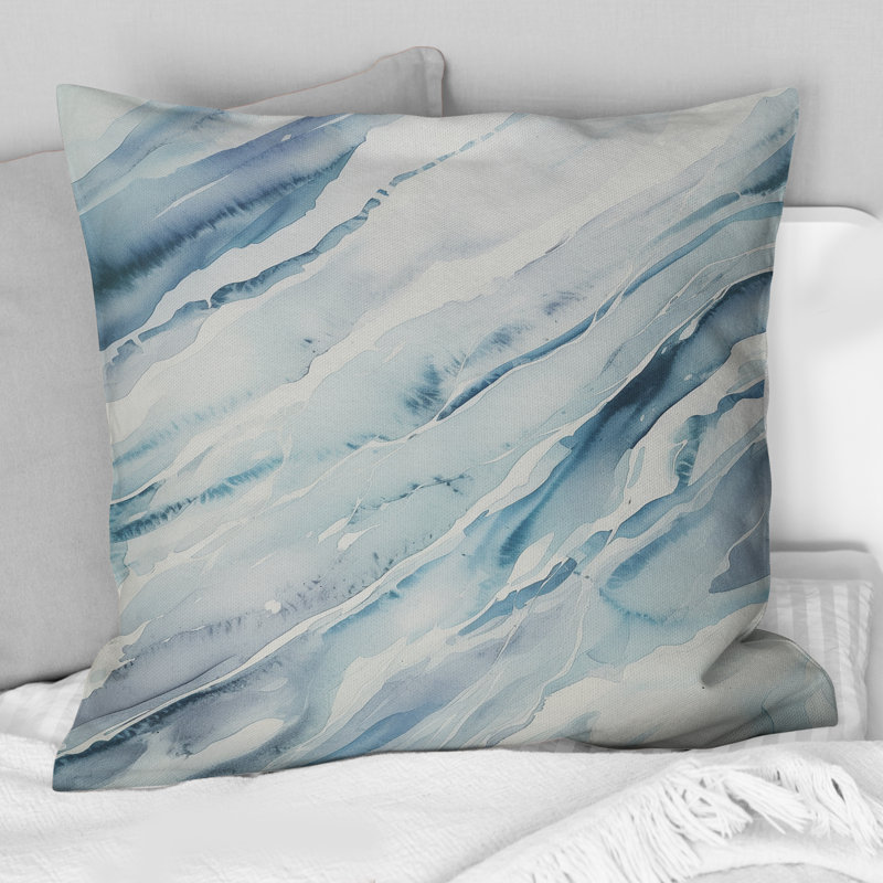 Coussin Blue Whirlwind I - Abstract Shapes