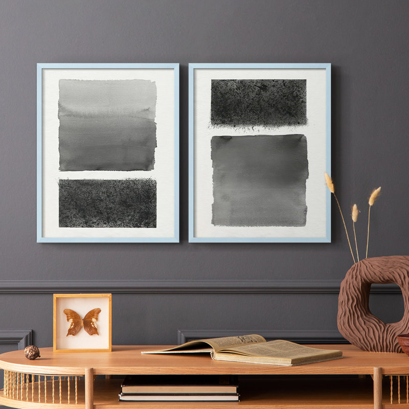 «Reflection and Réfraction I», reproduction encadrée de qualité supérieure - prête à être accrochée - aucun clou requis - aucun clou requis