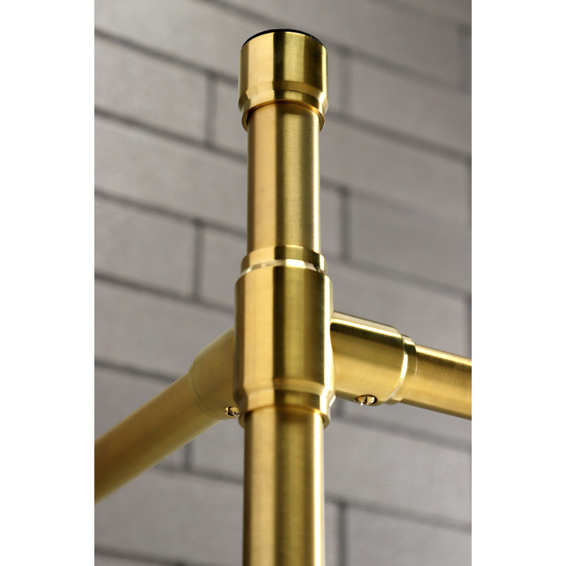 Kingston Brass Dreyfuss Stainless Steel Console Sink Legs, Brushed Brass
