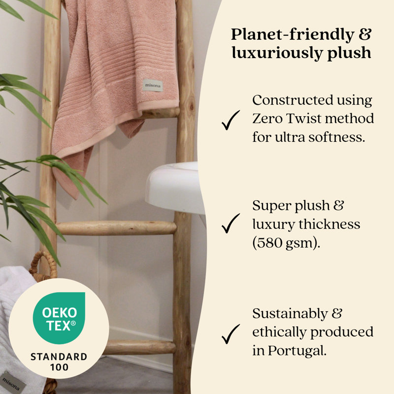 Ultrasoft Sustainable Bamboo Face Cloths Two Piece, Pink
