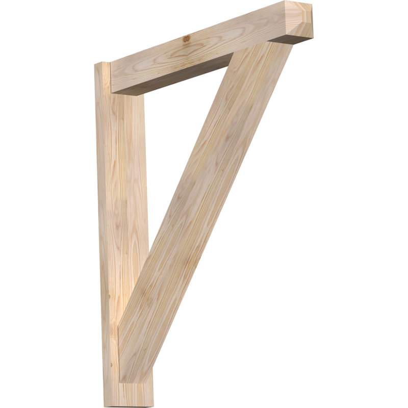 Artisan traditionnel en bois rustique, Sapin Douglas de 5 1/2 po (lisse), P 34 po x H 38 po