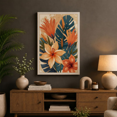 Tropical Garden Botanical - Wrapped Canvas