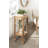 Ryan Square Tiered Wood Drink Table-1750662796