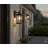 1-Light Bronzed Metal Outdoor Wall Sconce With A Clear Glass Shade