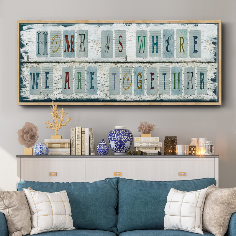 «We Are Together», toile encadrée, H 20 po x l 50 po