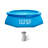 Plastic Round Inflatable Pool 30'' H x 96'' W x 96'' L , with Pump Included