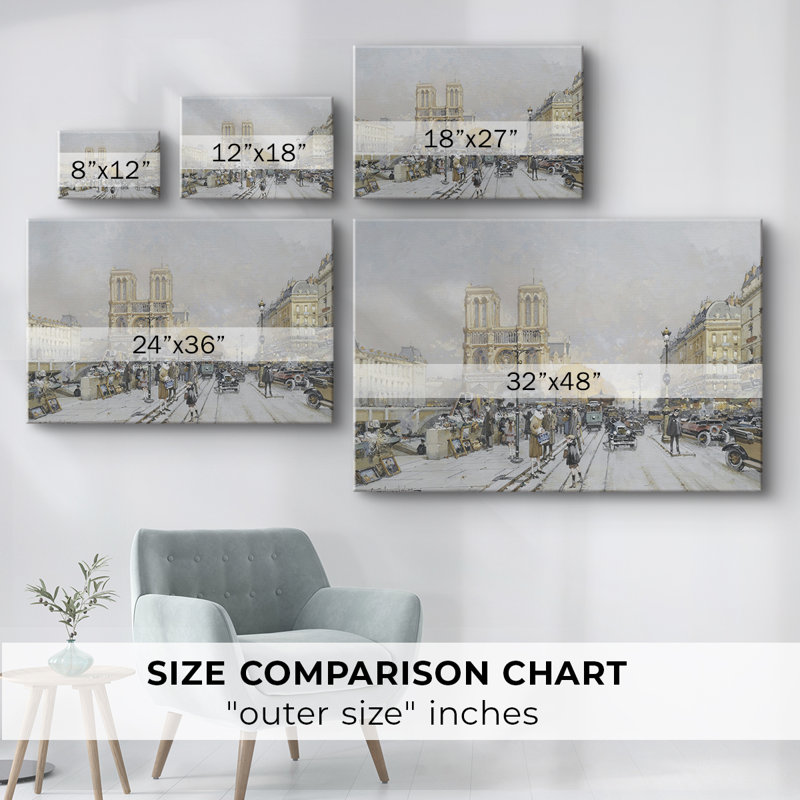 Paysages rétro-Cccxxxviii - Cavas enveloppés de galerie, 32 x 48