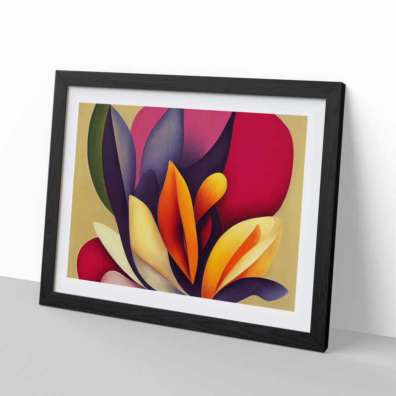 Flowers - Framed Print, Black Framed, 46cm H x 64cm W