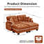 Canapé modulaire en chenille avec coussins lombaires Freely Combinable Modules-129521197