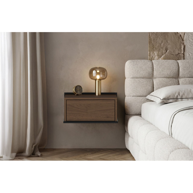 Destyni 50cm W Laminate Bedside Table