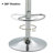 Ginko Modern Adjustable Bar Stools, Swivel Counter Stools with Upholstered Seat, Backrest, Footrest and Metal Frame for Kitchen and Home Bar （Set of 4）-898201623-879564334