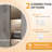 Crushed Crystal Decor Round LED Bathroom Vanity Mirrors with Anti-Fog, Dimmable Lights, and Shatterproof