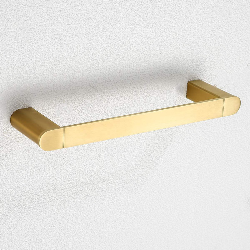 Brushed Gold Towel Bar - Premium 304 Stainless Steel Bathroom Hardware Accessories, Wall-Mounted Hand Towel Holder For Bathroom & Kitchen, Contemporary Style With Concealed Screw Design