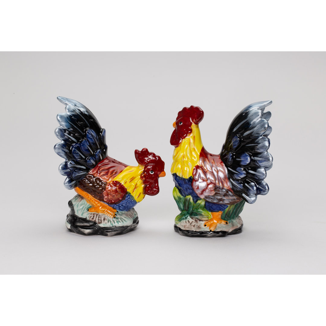 Cosmos Gifts Rooster Salt and Pepper Set Cosmos Gifts