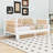 Wood Daybed with Rattan Headboard and Trundle-212739878-212739879