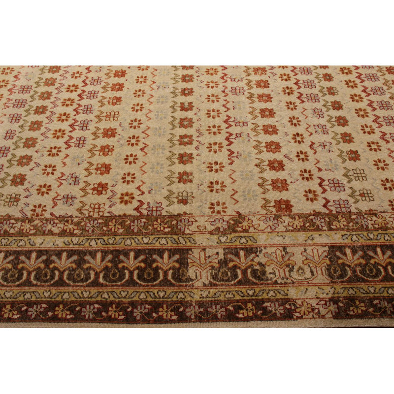 Distressed Homage Hand Knotted Wool Area Rug, Rectangle 12' x 15'