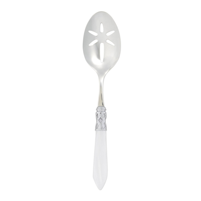 Aladdin Pierced Table Spoon, Brilliant White