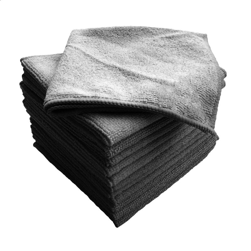 Tissu en microfibre, Gris, 11,96 po x 12,51 po