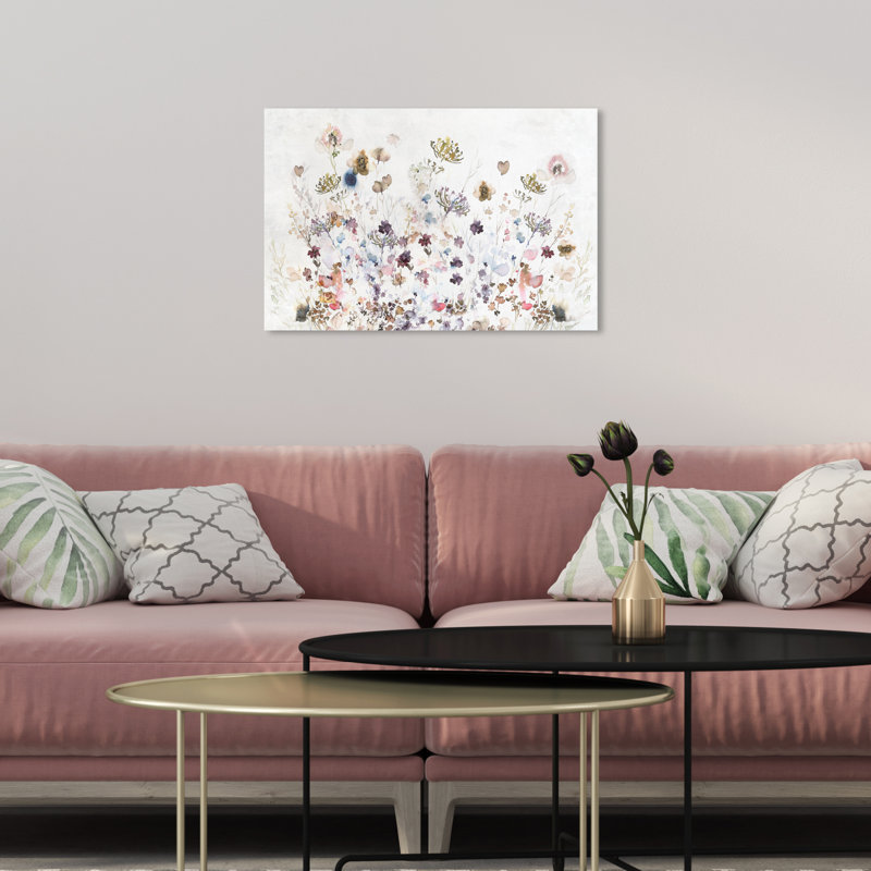 Terres sauvages des prés - Peinture sur toile, Toile tendue, H 10 po x l 15 po