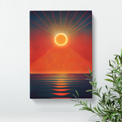 Unusual Abstract Ocean Sunset - Wall Art