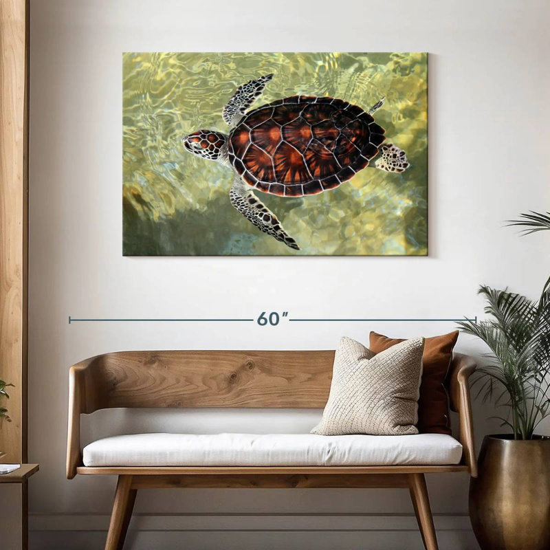 Cayman Turtle, 30" H x 45" W