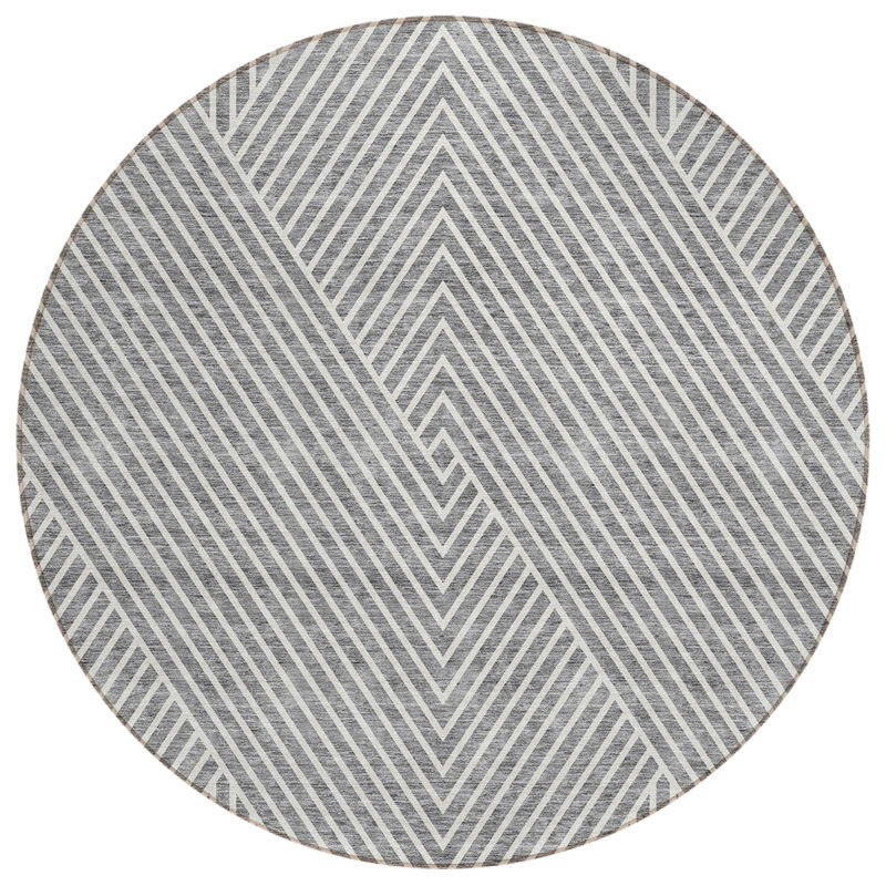 Pentagia Area Rug, Round 8'
