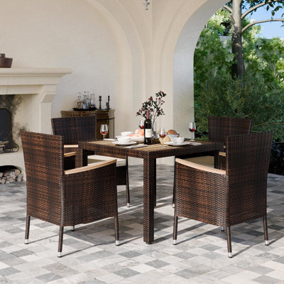 Autymn 6 - Person Outdoor Dining Set with Cushions