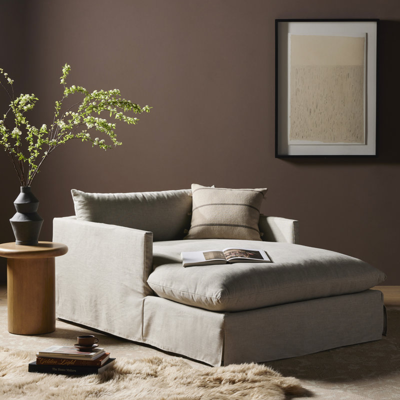 Janette Slipcovered Chaise Lounge