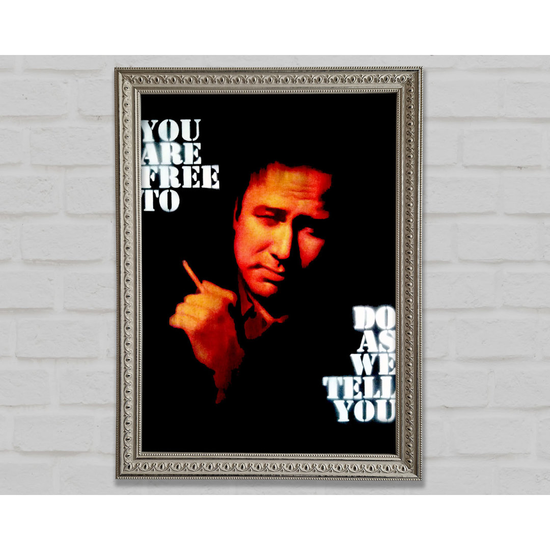 Motivationszitat Bill Hicks Du bist frei - Drucken