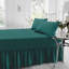 Percale Valance Sheet Polycotton Solid Colour Bed Sheet Single Double King Super King Machine Washable High Quality-19277580-19277566