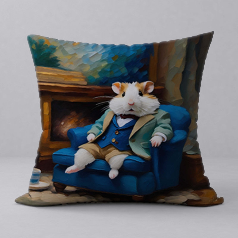 Polyester Throw Square Pillow Cover & Insert